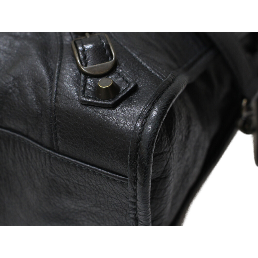 BALENCIAGA The City handbag black leather mirror bag - Picture 4 of 6